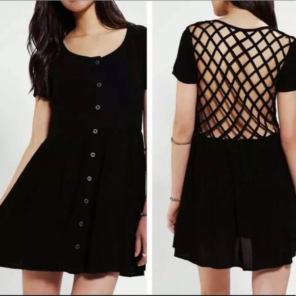 Evil Twin Dress Paranoid Black Lattice Small - Picture 3 of 9